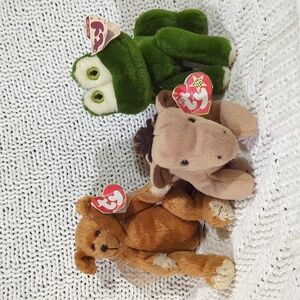 Lot of 3 Vintage Beanie Babies